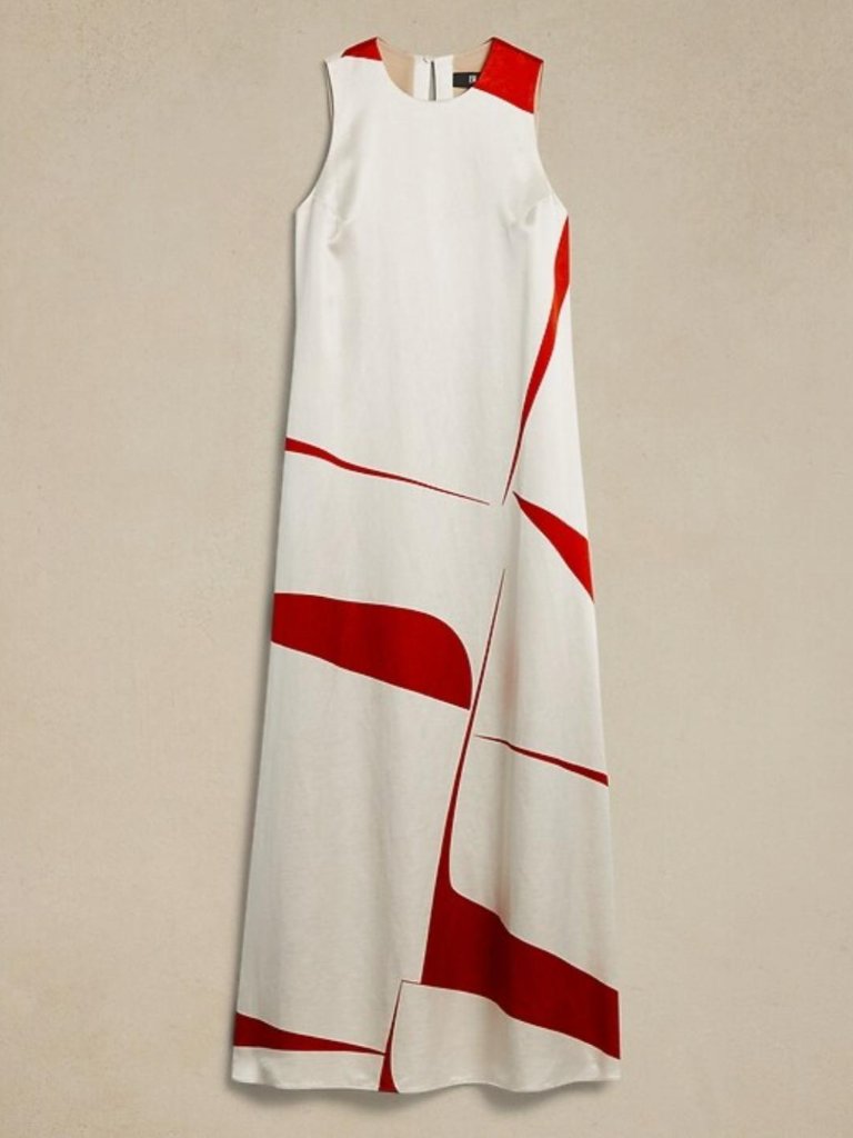 Banana Republic Lalia Satin Maxi Dress